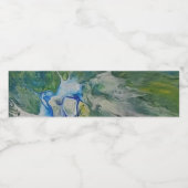 De schoonheid van de natuur waterfles etiket (Enkel label)