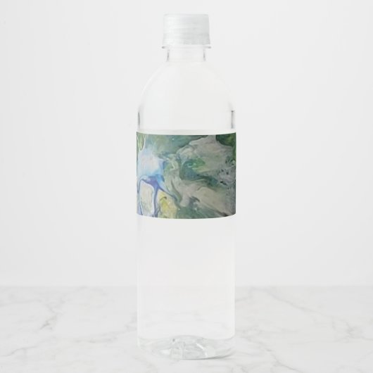 De schoonheid van de natuur waterfles etiket (Voorkant)