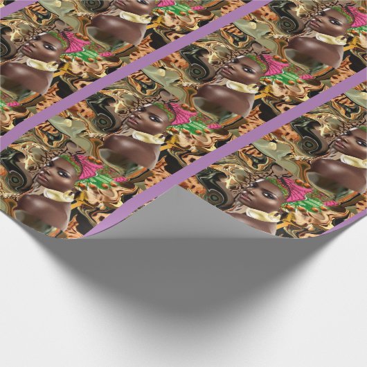 De schoonheid van een Afrikaanse Oerwoud bloem Cadeaupapier (Hoek)