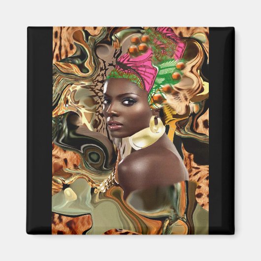 De schoonheid van een Afrikaanse Oerwoud bloem Magneet (Voorkant)