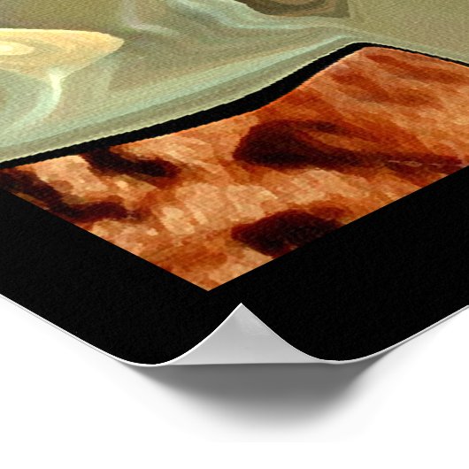 De schoonheid van een Afrikaanse Oerwoud bloem Poster (Hoek)