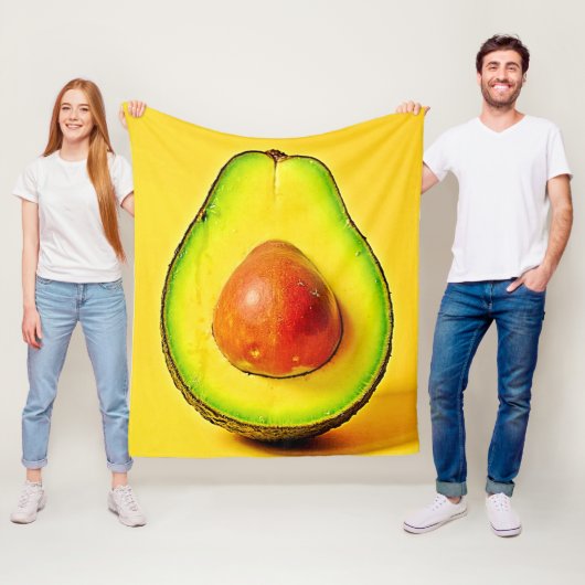 De schoonheid van een gezond avocado-ontwerp fleece deken (In situ)
