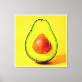 De schoonheid van een gezonde avocado canvas afdruk (Voorkant)
