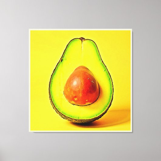 De schoonheid van een gezonde avocado canvas afdruk (Voorkant)