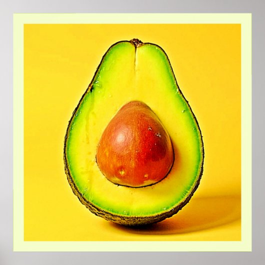De schoonheid van een gezonde avocado poster (Voorkant)