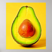 De schoonheid van een gezonde avocado poster (Voorkant)