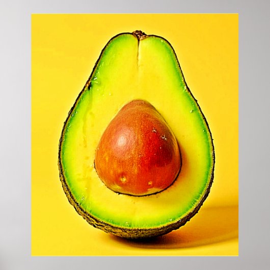 De schoonheid van een gezonde avocado poster (Voorkant)