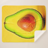 De schoonheid van een gezonde avocado sherpa deken (Voorkant (horizontaal))