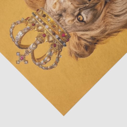 De schoonheid van een leeuw tissuepapier (Detail)