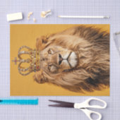 De schoonheid van een leeuw tissuepapier (Craft)