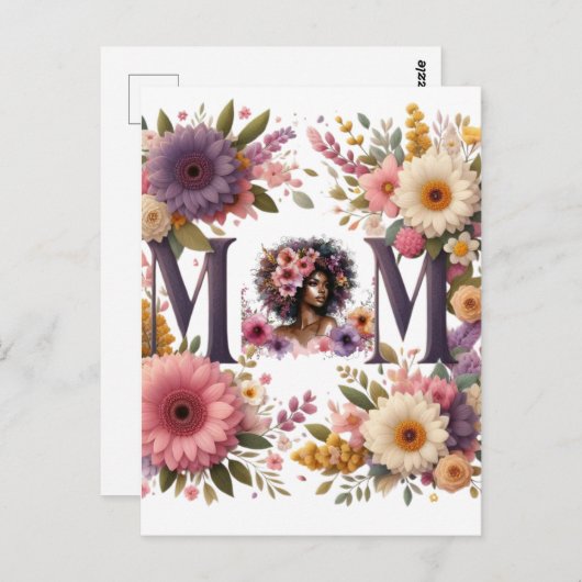 De schoonheid van een moeder briefkaart (Voorkant / Achterkant)