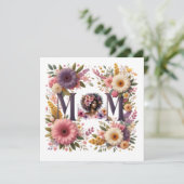 De schoonheid van een moeder kaart (Staand voorkant)