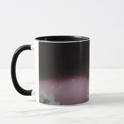 De schoonheid van een speldenkussen ventilator mok (Links)