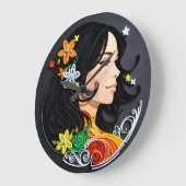 De schoonheid van een vrouw. grote klok (Hoek)