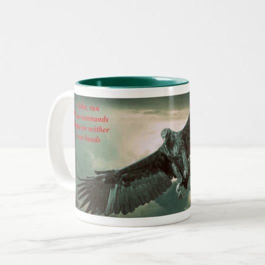 De schoonheid van Grace Tweekleurige Koffiemok (Voorkant links)