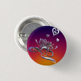 De schoonheid van harten badge ronde button 3,2 cm