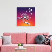 De Schoonheid van Harten Canvas Afdruk (Insitu (Woonkamer))