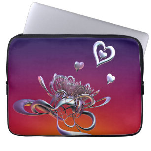 De schoonheid van harten laptophoes laptop sleeve