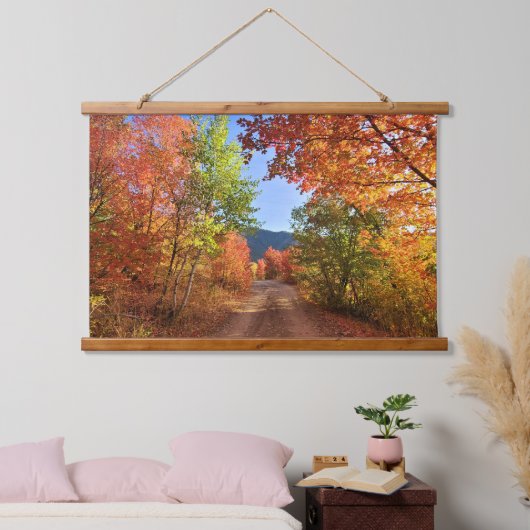 De schoonheid van herfstkleuren hangend wandkleed (Slaapkamer)