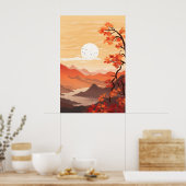 De schoonheid van herfstlandschappen vastleggen poster (Keuken)