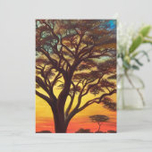 De schoonheid van het Afrikaanse landschap Kaart (Staand voorkant)