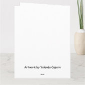 De schoonheid van het blanco Wenskaart van Mandelb Kaart (Achterkant)