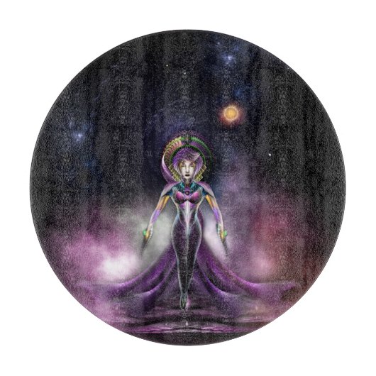 De schoonheid van het fractale kunstportret van Tr Snijplank (Voorkant)