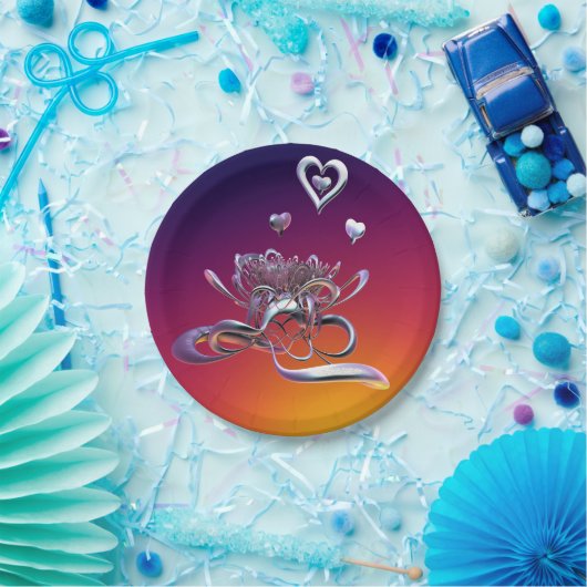 De schoonheid van het hart papieren bordje (Feest)