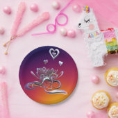 De schoonheid van het hart papieren bordje (Feest)