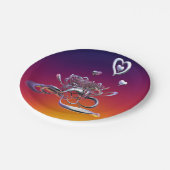 De schoonheid van het hart papieren bordje (Gekanteld)