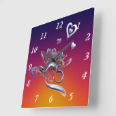 De schoonheid van het hart vierkante klok (Hoek)