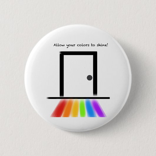 De schoonheid van het komen uit ronde button 5,7 cm (Voorkant)