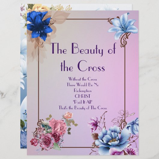 De schoonheid van het kruis-gepersonaliseerd Papie (Voorkant / Achterkant)