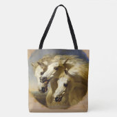 De schoonheid van het kunstweefsel van paarden tote bag (Voorkant)