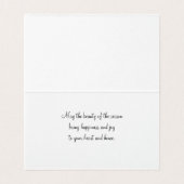 De schoonheid van het seizoen kaart (Binnenkant ongevouwen)