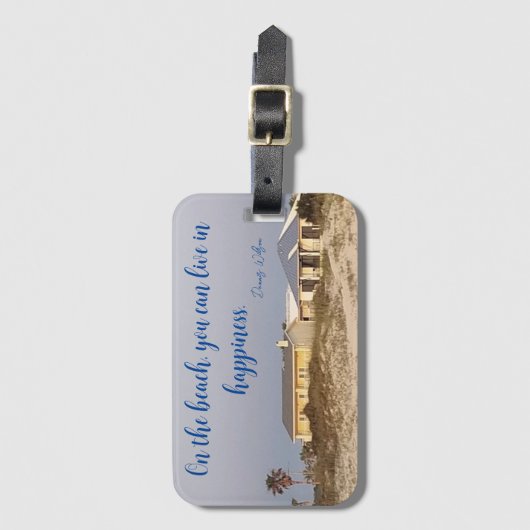 De schoonheid van het strand kust strand strand ba bagagelabel (Voorkant (verticaal))
