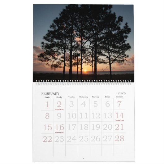 De schoonheid van Hilton Head Island Calendar Kalender (Feb 2026)