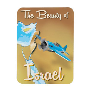 De schoonheid van Israël Vintage Reisposter Magneet