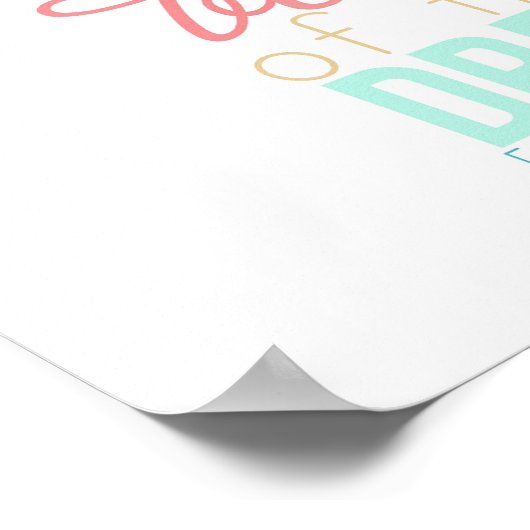 de schoonheid van je dromen poster (Hoek)