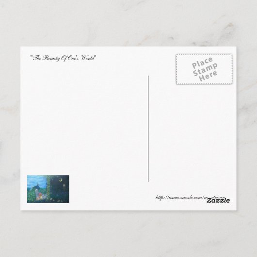 De schoonheid van je wereld briefkaart (Achterkant)