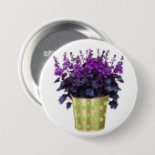 De schoonheid van kamerplanten en bloemen" ronde button 7,6 cm (Voorkant /achterkant)