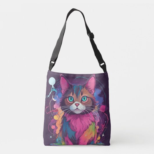 De schoonheid van katten crossbody tas (Achterkant)