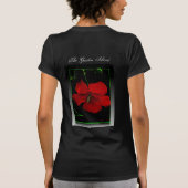 De schoonheid van Kauai ~ Deep Red Hibiscus T-shir T-shirt (Achterkant)