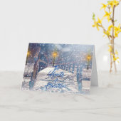 De schoonheid van Kerstmis Wenskaart Kaart (Gele Bloem)