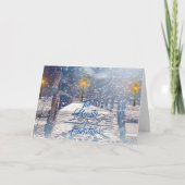 De schoonheid van Kerstmis Wenskaart Kaart (Voorkant)