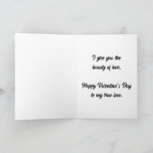 De Schoonheid van Liefde Valentijnsdag Feestdagen Kaart (Binnen)