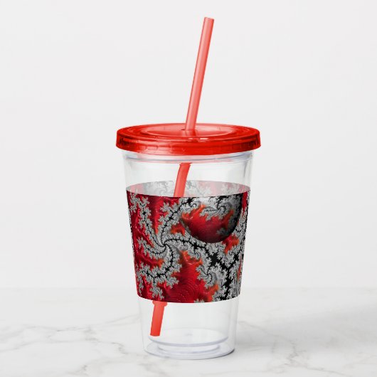 De schoonheid van Mandelbrots Acryltumbler Acryl Drinkbeker (Achterkant)