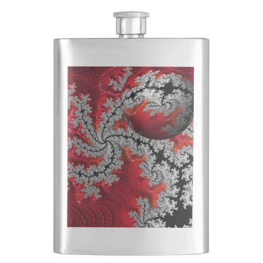 De schoonheid van Mandelbrots Classic Flask Flacon (Voorkant)