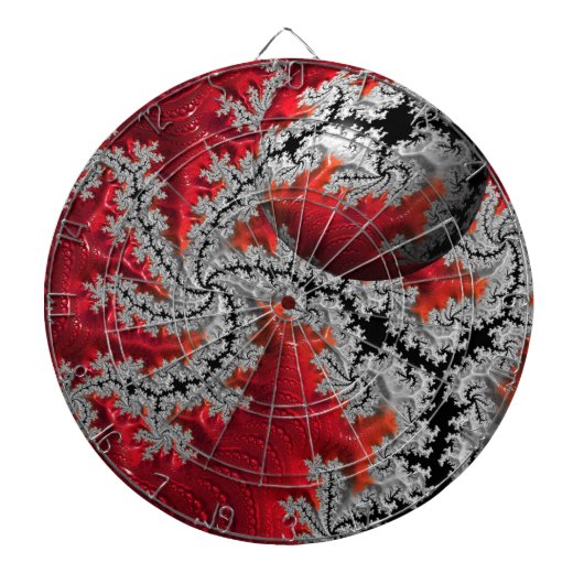 De schoonheid van Mandelbrots Dartboard Dartbord (Voorkant)