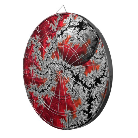 De schoonheid van Mandelbrots Dartboard Dartbord (Voorkant Rechts)